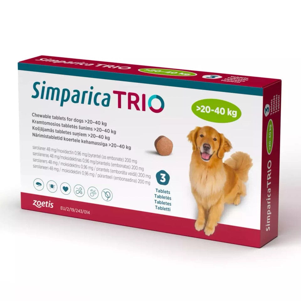 Simparica TRIO - Triple Protection for Dogs in One Tasty Monthly Chew  5.6 - 11 (lbs)